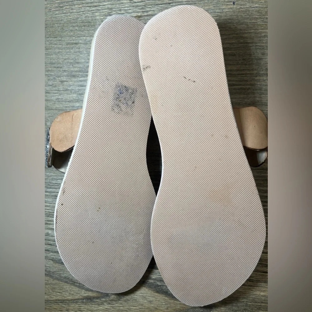 Laidback London Women's Handmade Leather Slip-On Sandals Size US 10 EU 41 EUC - Picture 5 of 7